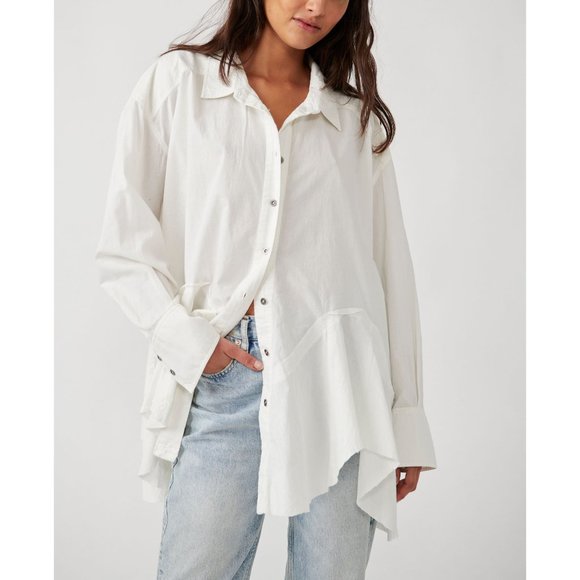 Free People Tops - NWT FREE PEOPLE Freya Poplin Tunic / Optic White